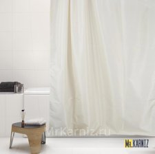 Штора для ванной Бежевая