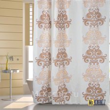 Штора для ванной DAMASK бежевая