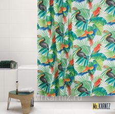 Штора для ванной BIRDS JUNGLE