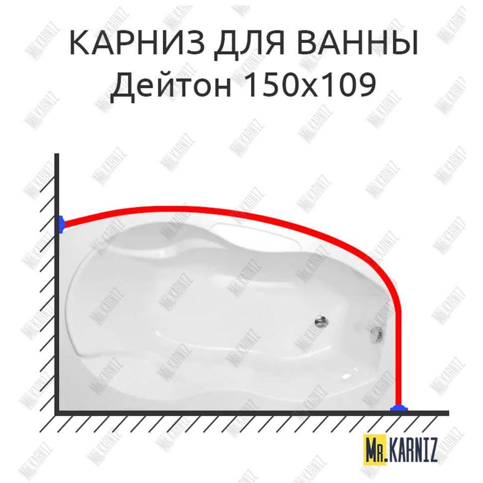 Карниз для ванны Radomir Дейтон 150х109 Усиленный 20 мм MrKARNIZ